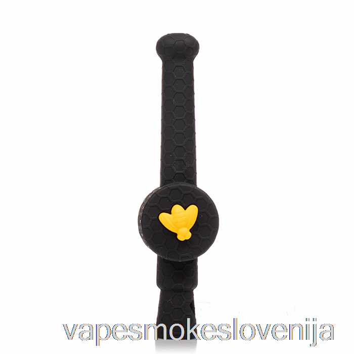 Vape Slovenija Stratus Reclaimer Honey Dipper Silikonski Dab Straw Shiny Panter (črna / Rumena čebela)